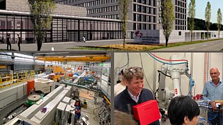 above: future Park Innovaare, below left SINQ (PSI), below, right: Laser Lab, FHNW