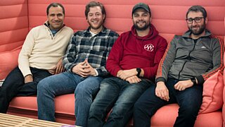 Haya Therapeutics Team: from left to right: Mohammad Reza Afghahi, Daniel Blessing, Samir Ounzain, Dario Ranieri